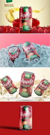 Juice Can Packaging Template QNKM5HK
