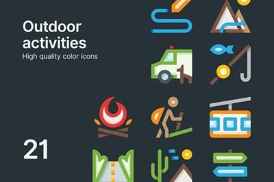 Vector Outdoor Activities Icons