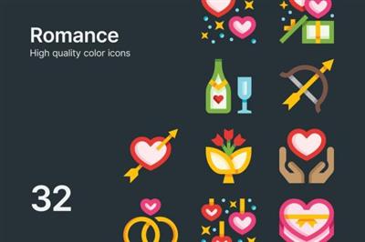 Vector Romance Icons