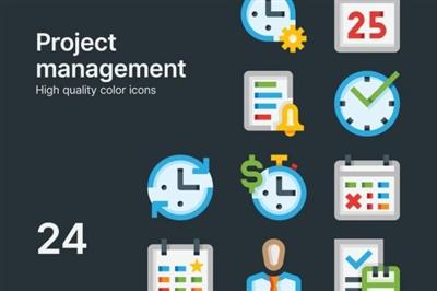 Vector Project Management Icons
