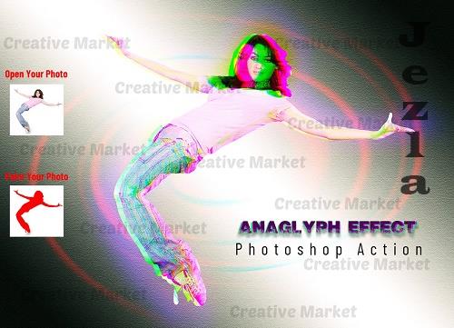 Anaglyph Effect Photoshop Action - 6518920