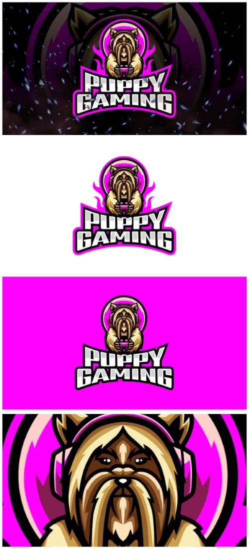 Puppy Gaming E-Sport and Sport Logo Template