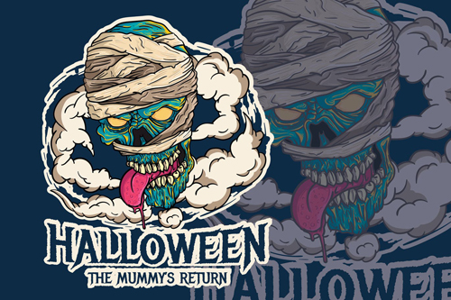 The Mummy Return - Handdrawn Logo Illustration