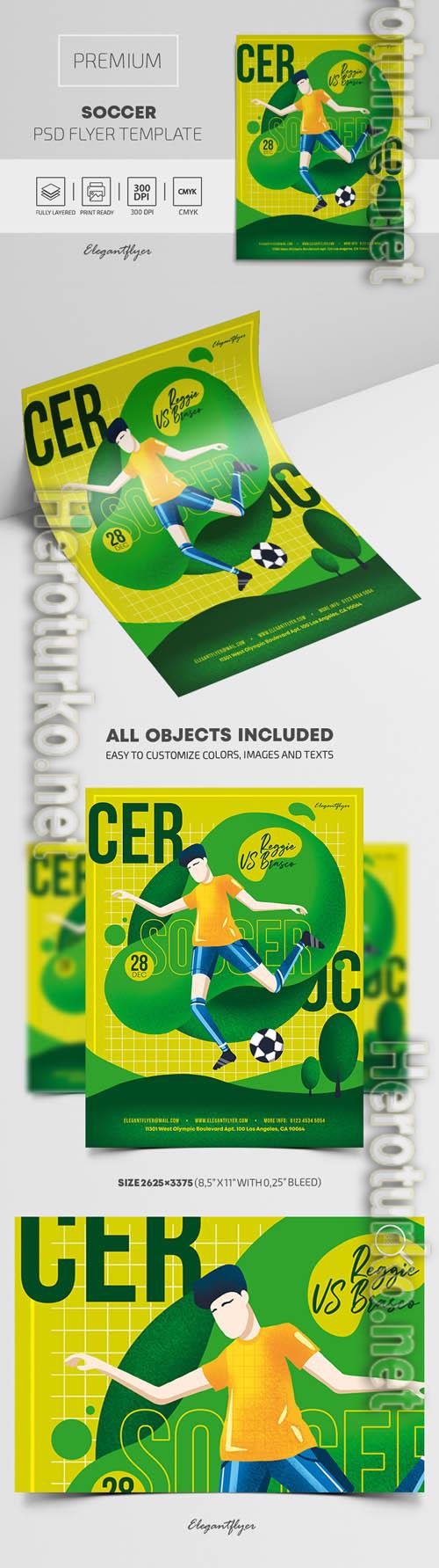 Soccer Premium PSD Flyer Template