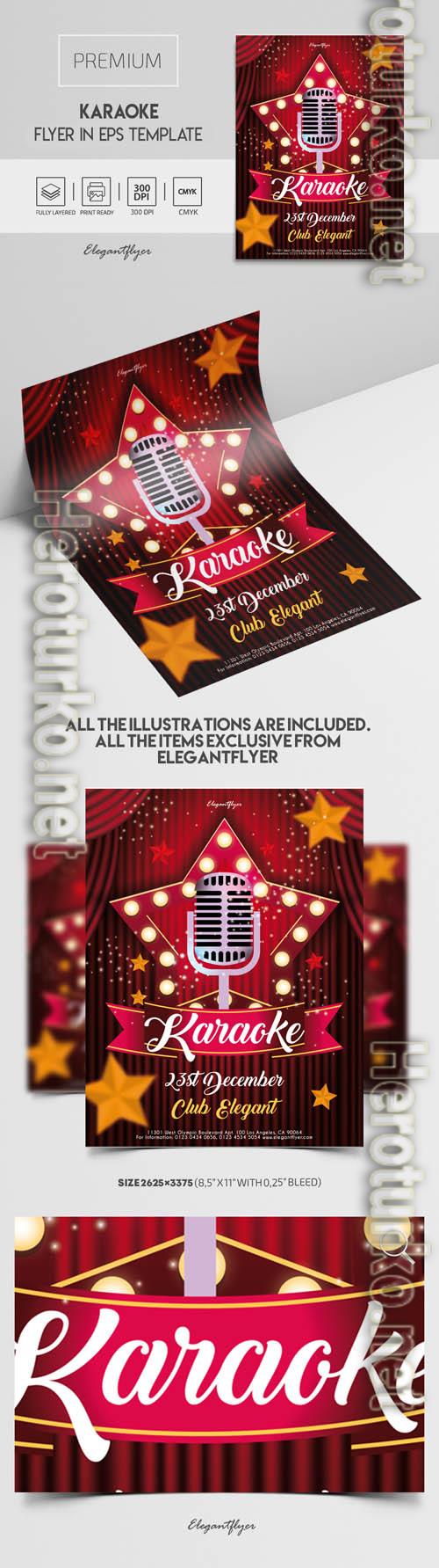 Karaoke Premium Vector Flyer EPS Template Karaoke Premium Vector Flyer EPS Template