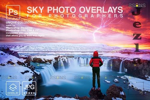 Sunset Sky Photo Overlays, photoshop V8 - 1583973