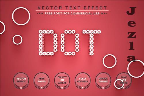 Red Dot - Editable Text Effect - 6513627
