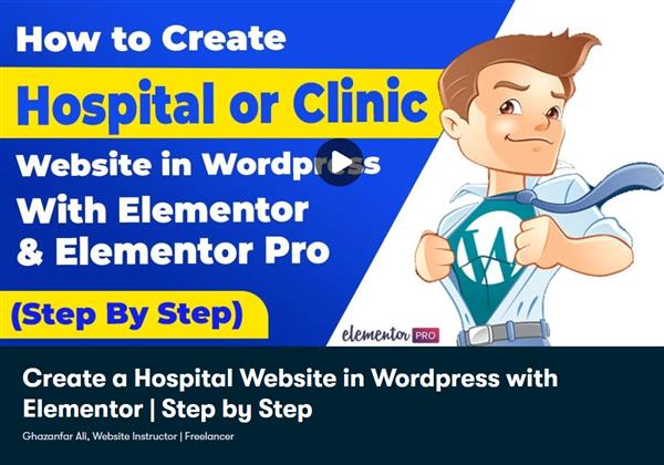 Skillshare - Create a Hospital Website in Wordpress with Elementor
