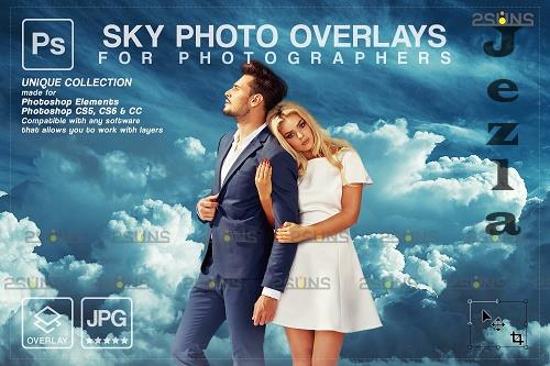 Blue Sky Overlays, Pastel sky, sky overlay textures V3 - 1583956