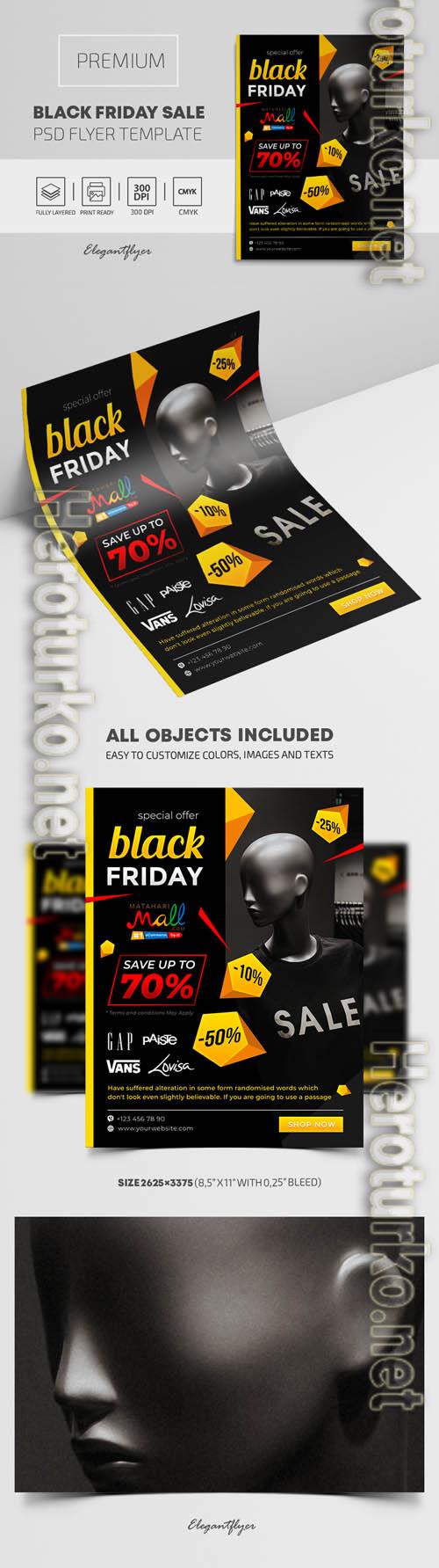 Black Friday Sales  Premium PSD Flyer Template
