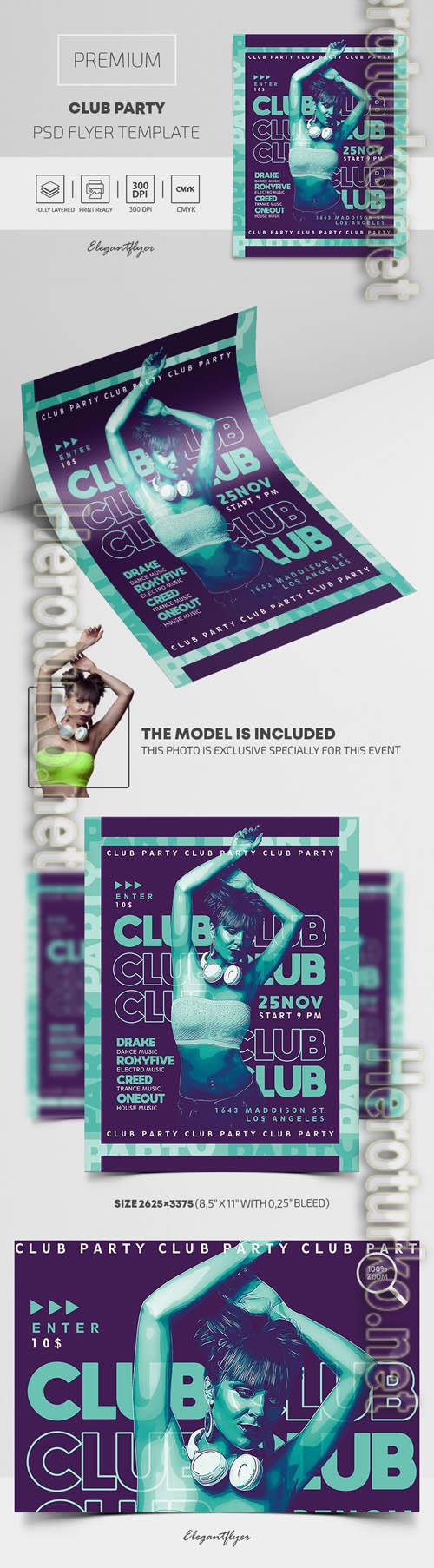 Club Party Premium PSD Flyer Template vol 2