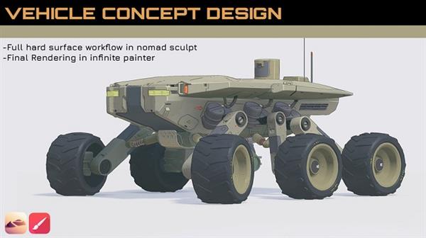 Gumroad - Vehicle Concept Design in NomadSculpt