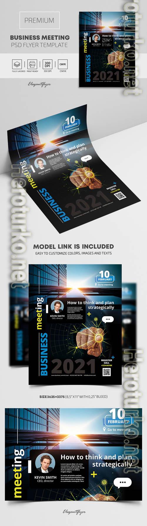 Business Meeting  Premium PSD Flyer Template