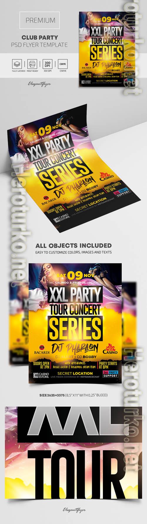 Club Party Premium PSD Flyer Template