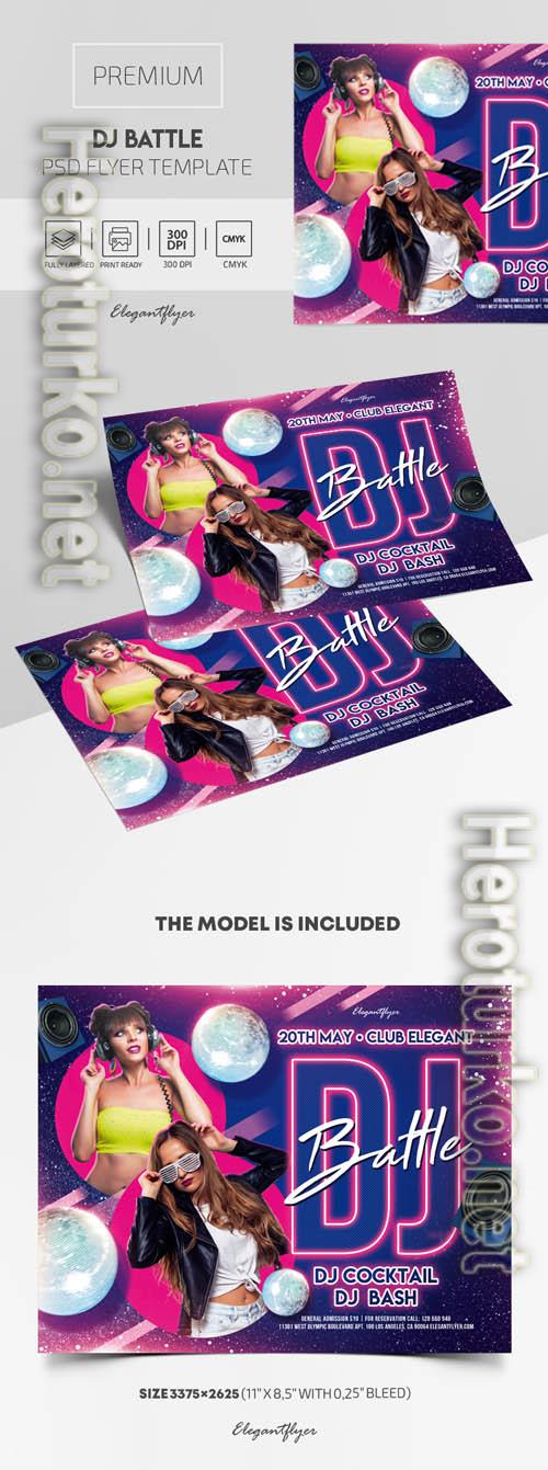 DJ Battle Premium PSD Flyer Template vol 2 DJ Battle Premium PSD Flyer Template vol 2