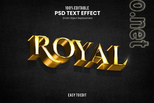 Royal text effect  psd design