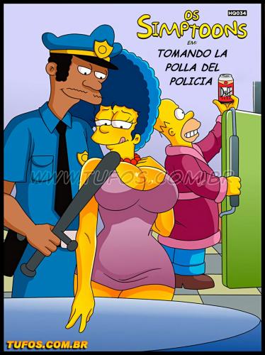 itooneaxxx - Simpsons xxx - Tomando la polla del policia (Español) Porn Comic
