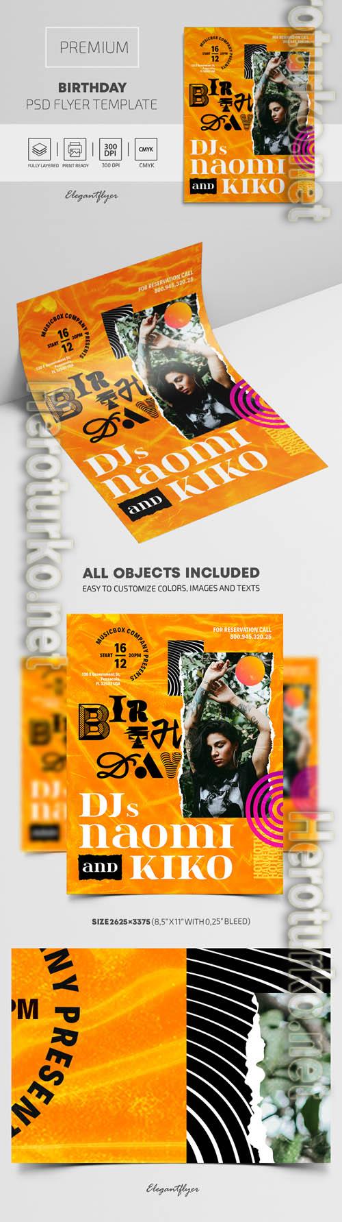Birthday Premium PSD Flyer Template vol 2