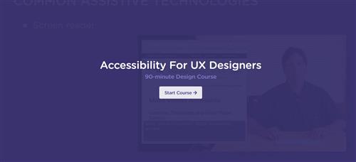 Treehouse - Accessibility For UX Designers Course (How To)
