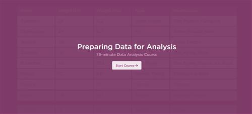 Treehouse - Preparing Data for Analysis Course (How To)