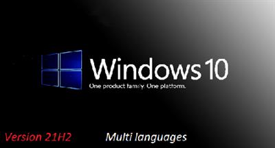 Windows 10 Pro VL X64  21H2 Build 19044.1165 Preactivated Multilingual September 2021