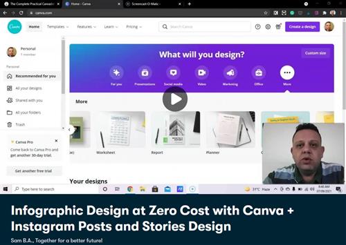 Infographic Design at Zero Cost with Canva  Instagram Posts and Stories Design