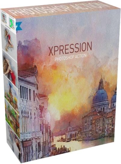 GraphicRiver - XPRESSION | Watercolor Painting PS Action