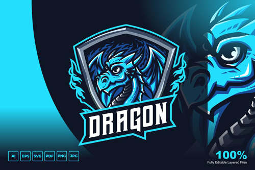 Dragon Mascot Logo