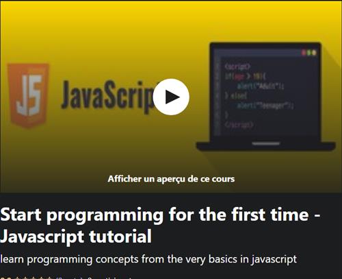 Udemy - Start Programming for The First Time - Javascript Tutorial