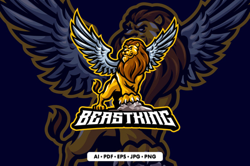 Lion Mascot logo