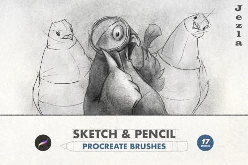 Sketch & Pencil Procreate Brushes - 6505262