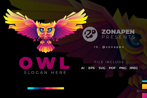 Owl Gradient Logo
