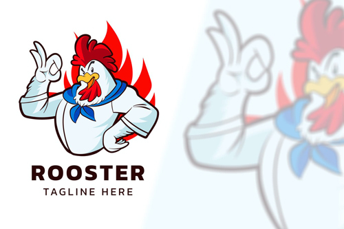 ROOSTER - Mascot Logo