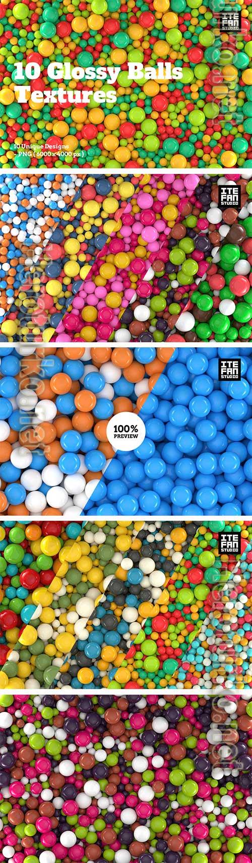 10 Glossy Balls Textures