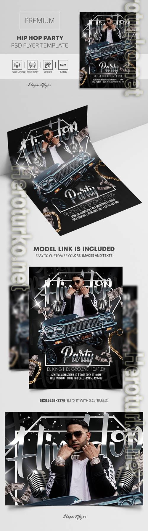 Hip Hop Party Premium PSD Flyer Template
