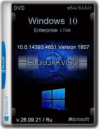 Windows 10 Enterprise LTSB Elgujakviso Edition (v.26.09.21) (x64) (2021) Rus