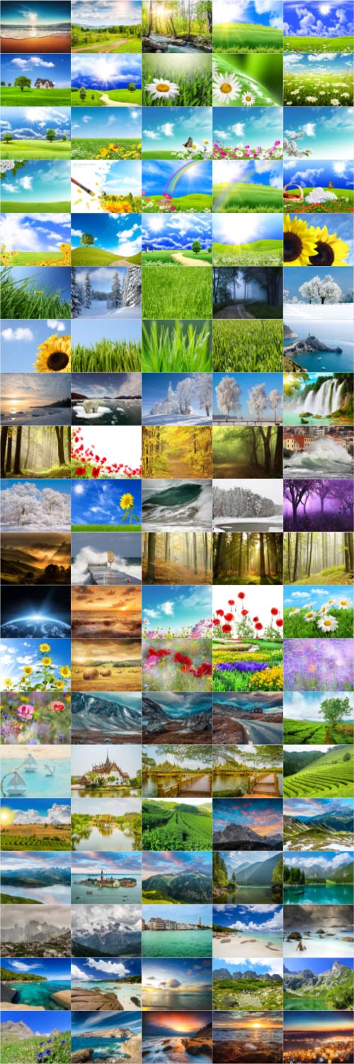 Nature, landscapes, stock photo bundle vol 1