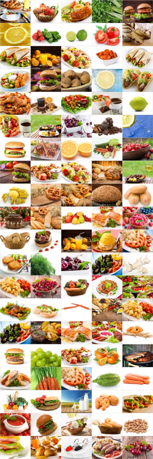 Food, meat, vegetables, fruits, fish, stock photo bundle vol 2