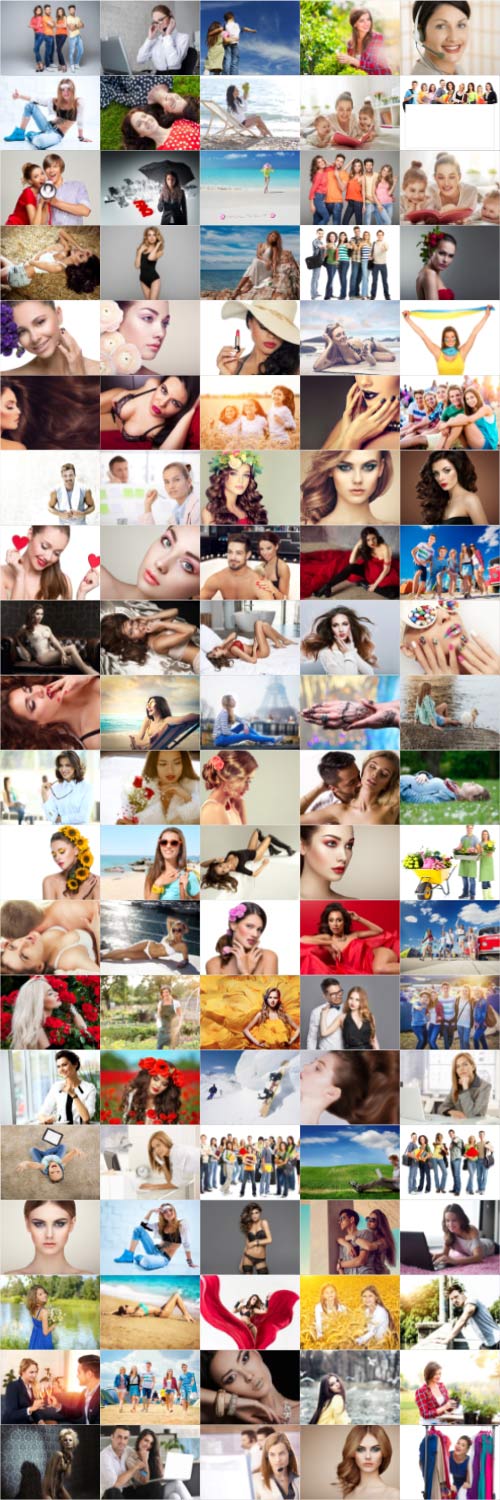 People, men, women, children, stock photo bundle vol 8