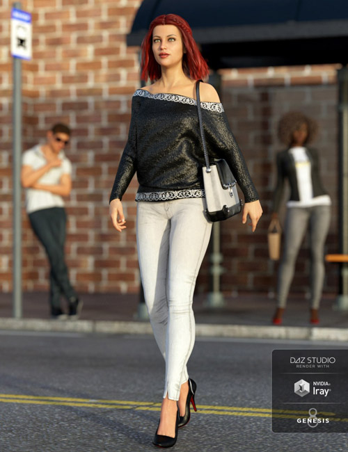 dForce City Limits Outfit for Genesis 8 Female