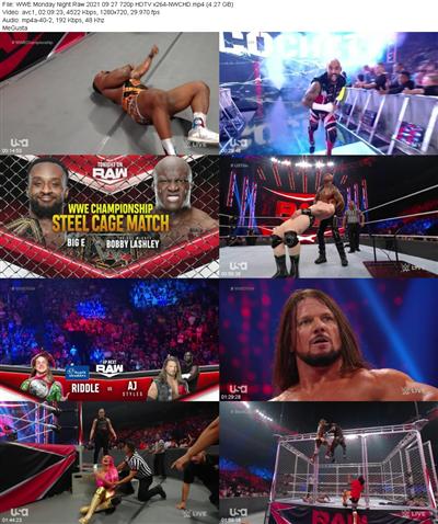 WWE Monday Night Raw 2021 09 27 720p HDTV x264 NWCHD