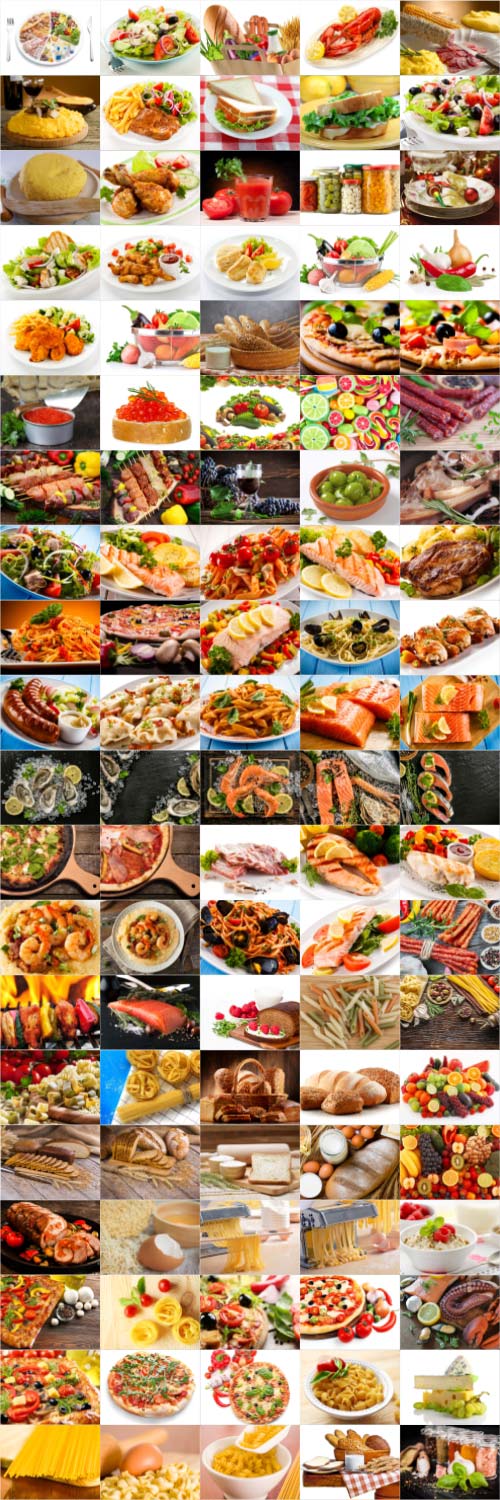 Food, meat, vegetables, fruits, fish, stock photo bundle vol 3