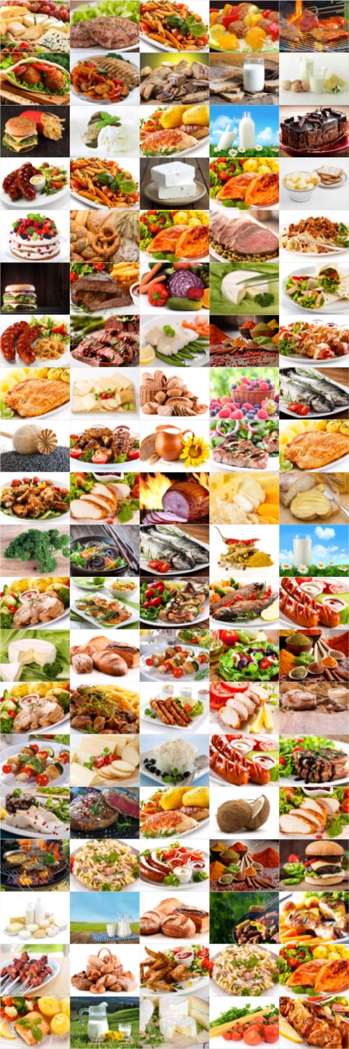 Food, meat, vegetables, fruits, fish, stock photo bundle vol 4