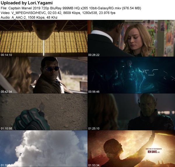 Captain Marvel (2019) 720p BluRay HQ x265 10bit-GalaxyRG