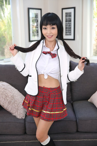 Marica Hase - Horny Asian Schoolgirl Stretched Out by English Tutor on Dads Couch (2021) SiteRip