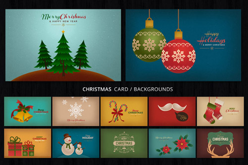 Christmas Cards Backgrounds