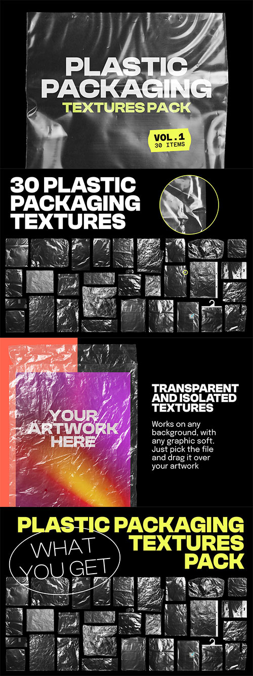Plastic Packaging Vol 1 - 30 Textures Pack