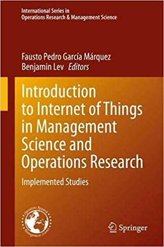 Introduction to Internet of Things in Management Science and Operations Research