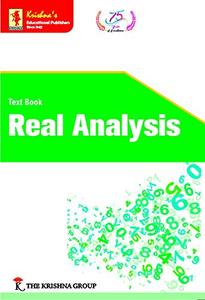 Real Analysis by A.R. Vasishtha