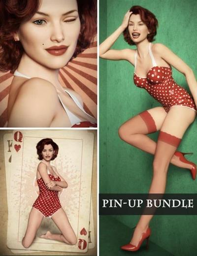 PIN UP BACKGROUNDS, POSES AND EXPRESSIONS
